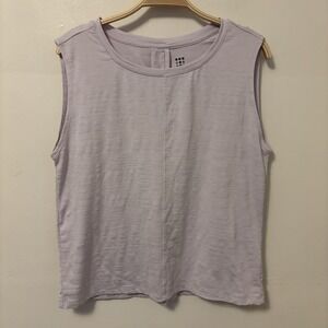 Title Nine Phoenix Pleat Back Tank Top Purple Lightweight S